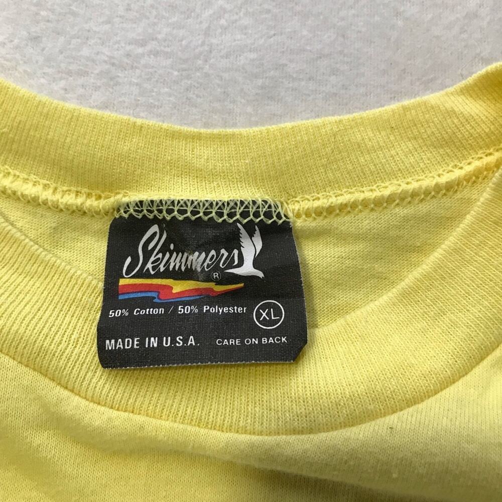 Vintage Skimmers XL made in the USA yellow tshirt musical theater performance - Picture 3 of 9